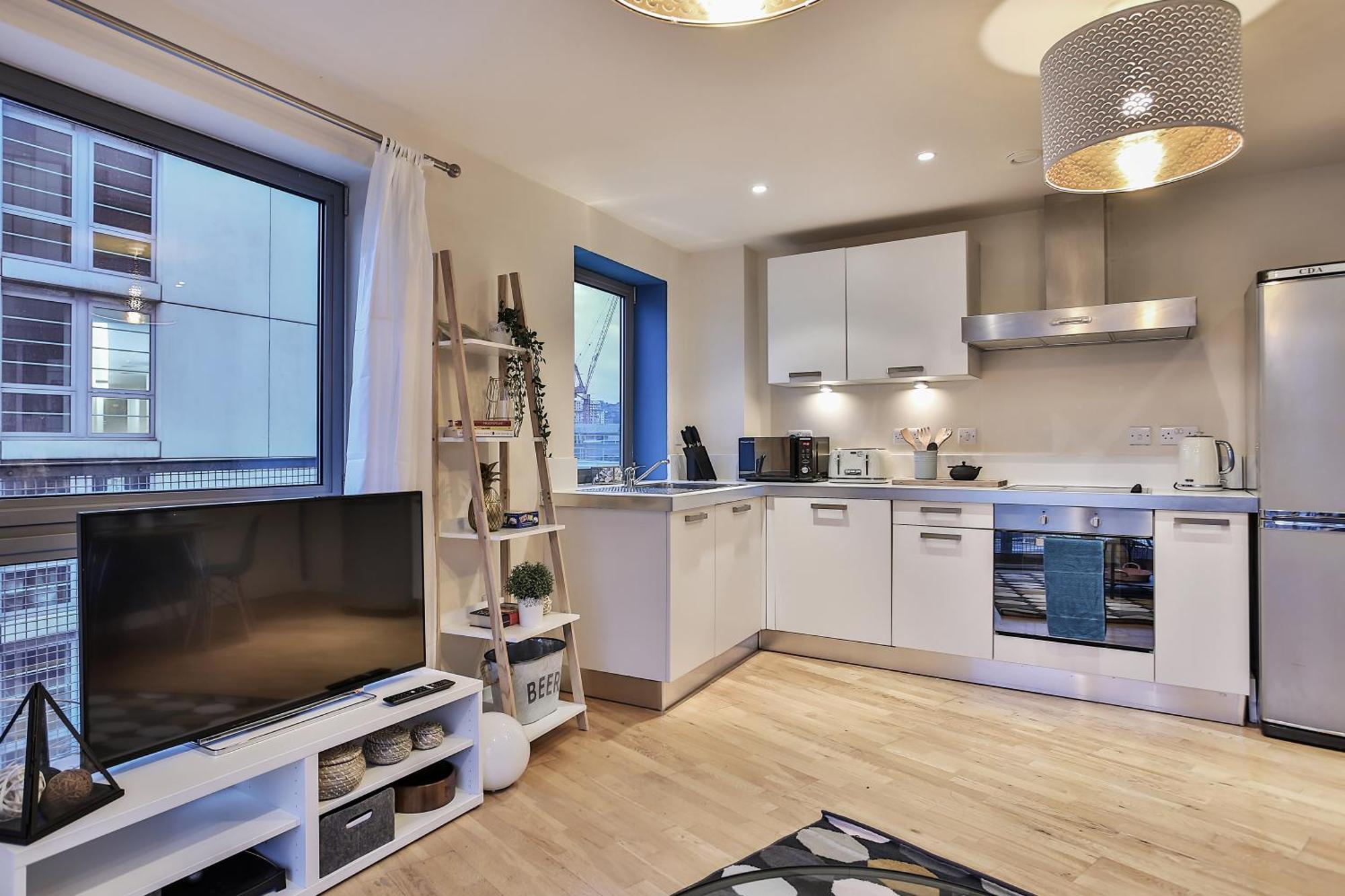 Skyview Apartment By Noknokstay - City Centre With Parking - Group, Family, Business Sheffield Exterior photo